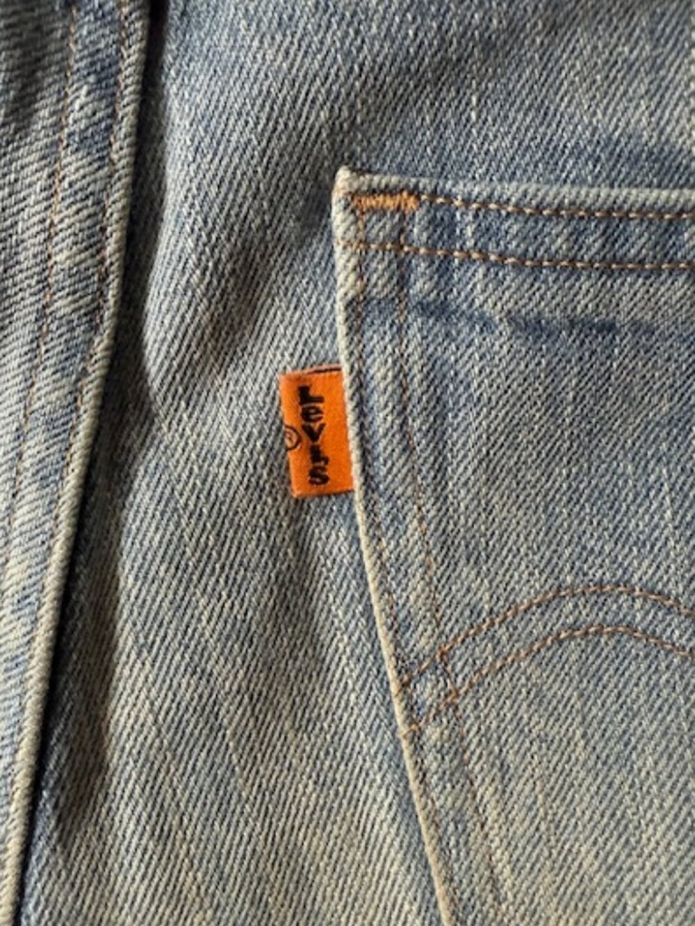 Levi's Vintage Orange Tab Denim Shorts (Size 26) - Picture 5 of 5